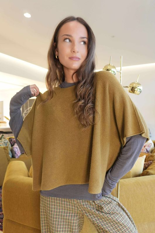 Conrad Layer Knit Mucky Mustard